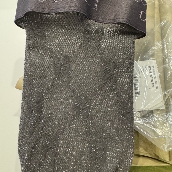 Gucci tights. Dark gray, glitter. Large NWT. - Picture 3 of 4